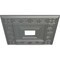 Ekena Millwork Eris Ceiling Medallion (Fits Canopies up to 9 7/8"), 18"W x 18"H x 3 1/2"ID x 1 1/8"P, Silver CM18ERSLS - alternate 2